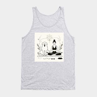 My two loves - Dogs and yoga Tank Top